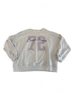 Hollister Ocean Beach 72 Grey Crewneck
